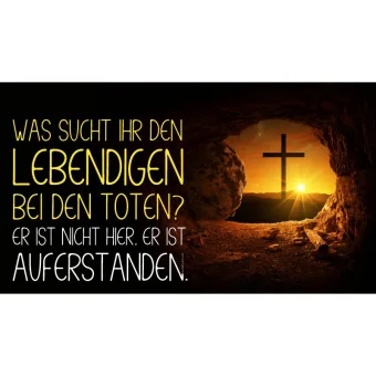 Schaukastenplakat - Jesus ist auferstanden