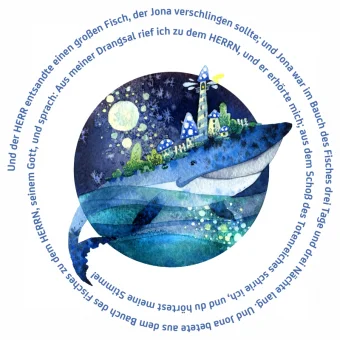 Schaukastenplakat - Jona betete zu Gott