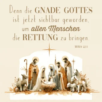 Schaukastenplakat - JESUS bringt allen Menschen die Rettung