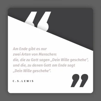 Schaukastenplakat - Dein Wille geschehe!