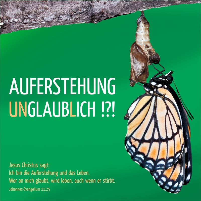 Schaukastenplakat - Auferstehung