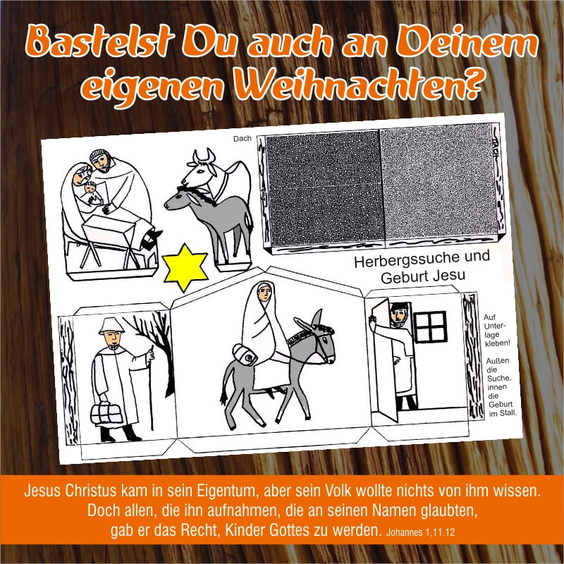 Schaukastenplakat - Bastelst Du auch an Deinem eigenen Weihnachten?