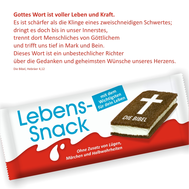 Schaukastenplakat - Gottes Wort ist voller Leben und Kraft