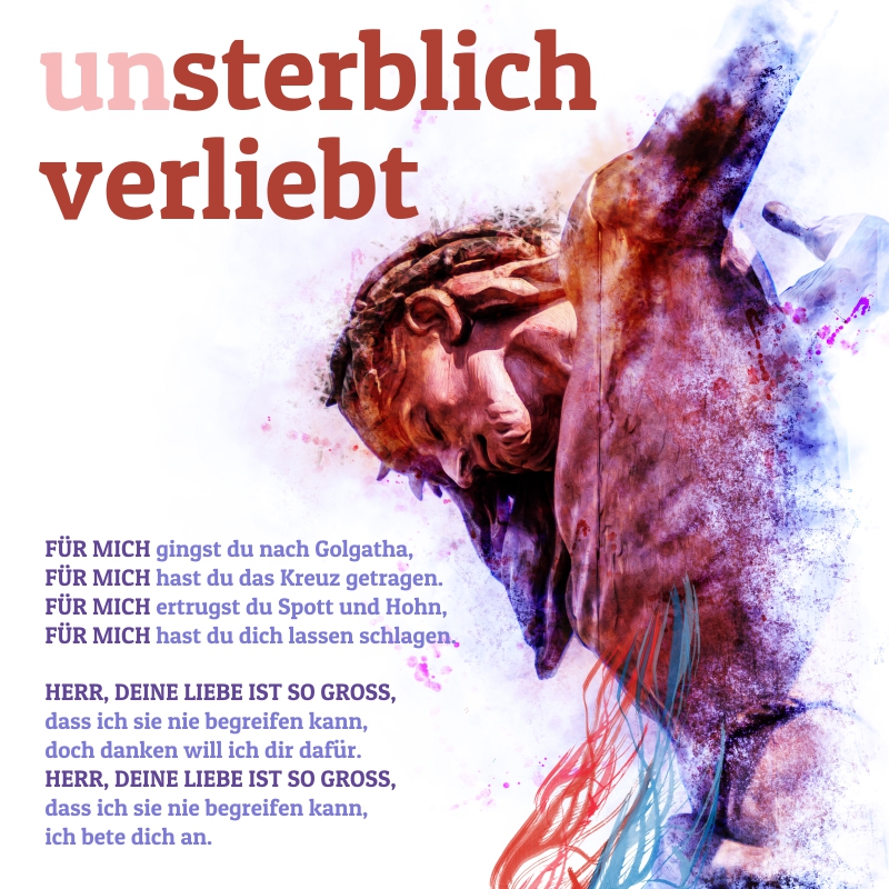 Schaukastenplakat - Jesus starb für mich