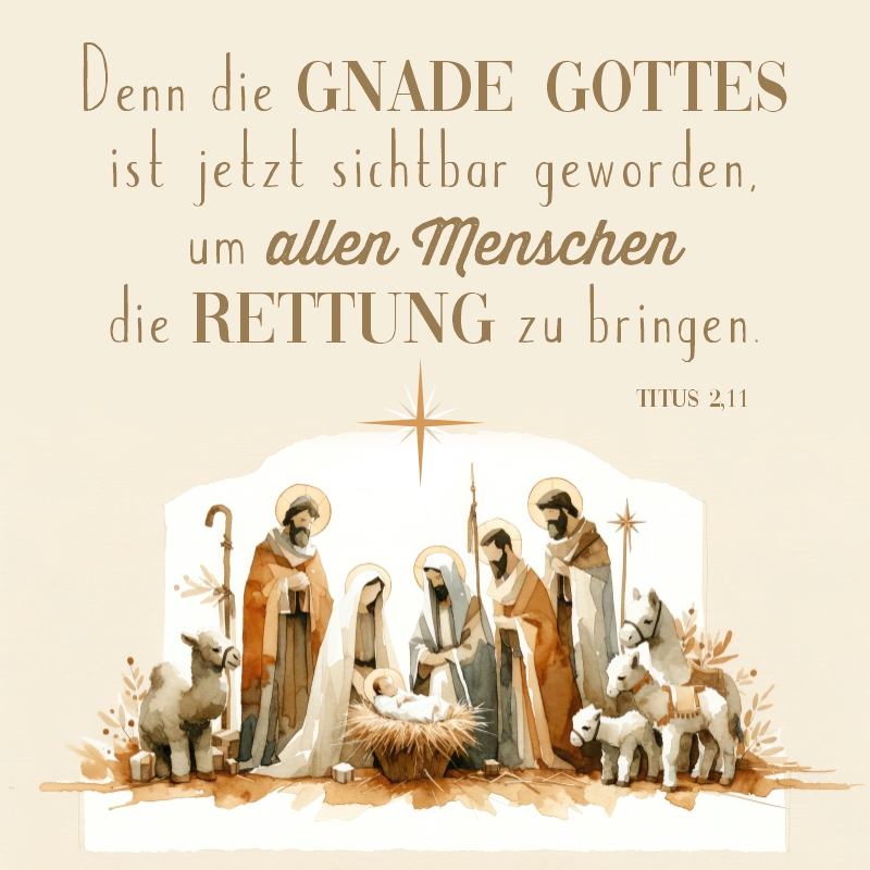 Schaukastenplakat - JESUS bringt allen Menschen die Rettung