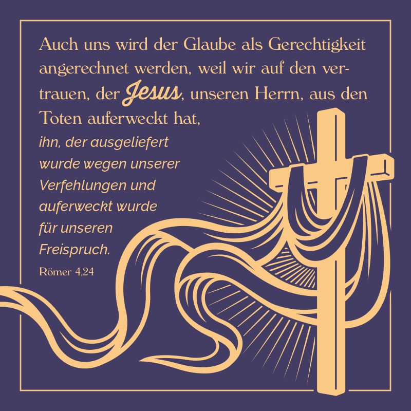 Schaukastenplakat - JESUS stirbt für alle Menschen am Kreuz