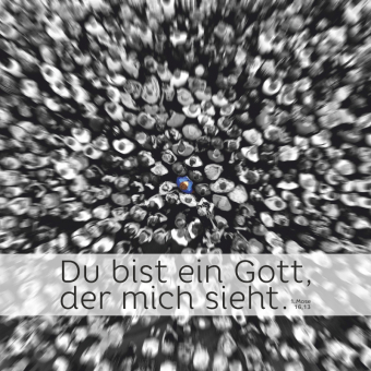 Schaukastenplakat - "Du bist ein Gott der mich sieht" Jahreslosung 2023